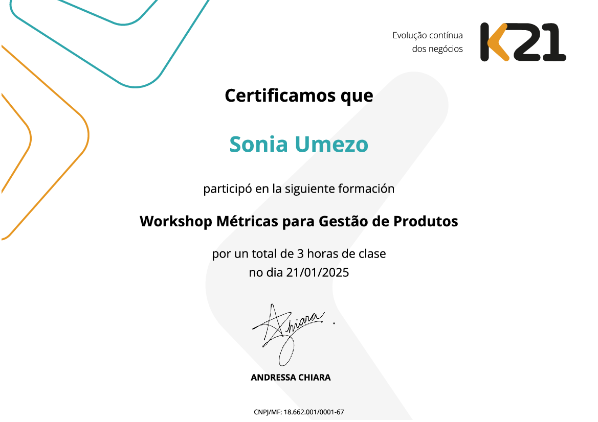 Certificado K21